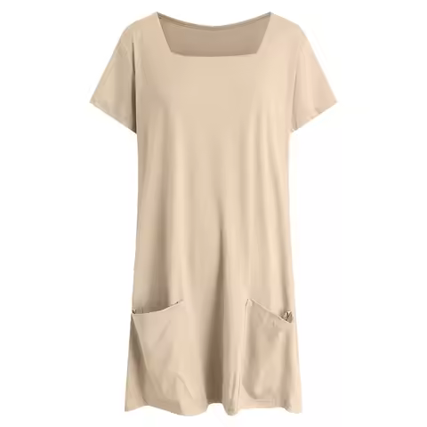 Shirt Dress Long Sleeve 2026 Summer Tunic Or Tops For Women To Wear With Leggings платье женское лет