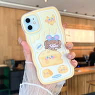 For casing hp Samsung J7 Pro J5 J3 J2 Prime Nxt Core 2018 2015 2017 2016 karakter Gadis keju penutup lembut ponsel imut