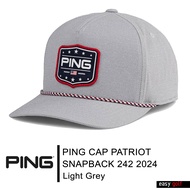 PING CAP PATRIOT SNAPBACK 242 2024 LIMITED PING CAP MEN หมวกกอล์ฟ หมวกกีฬาผู้ชาย