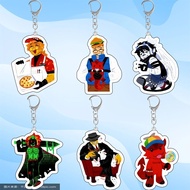 Homestuck Mafioso Co0Ikid keychain 1x1x1 007n7 Elliot Two Time Acrylic mica backpack decoration gift
