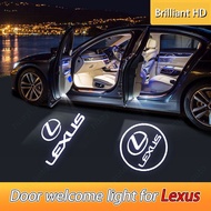 2pcs Lexus  LS ES IS LX RX GS GX LED Car Door Welcome Light Phantom Logo Laser Projector Night Light Accessories