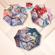 Spirit Beast Fishing Umbrella 2 Layers Sunscreen Anti-UV 2m2-2m4