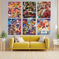 Game S-TREET F-IGHTER Retro Poster Canvas White Paper Printing Poster Artwork Poster Wall Stickers I