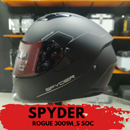 spyder helmet rogue 3001m s soc matte black dual visor helmet otoklasiko