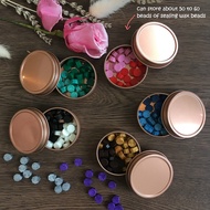 Flat and Round Rose Gold Container