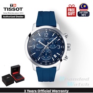 [Official Warranty] Tissot T114.417.17.047.00 Men's PRC 200 Chronograph Blue Dial Silicone Strap Watch (watch for men / jam tangan lelaki / tissot watch for men / tissot watch / men watch)