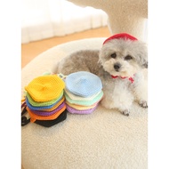 Cat Hat Beret Dog Hat Cute Hand Knitted Hat Small Dog Dog Painter Ball Hat