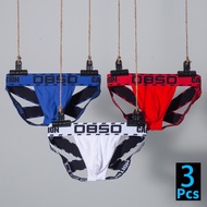BS 3Pcs Sexy Underwear Mens Jockstrap Cotton Gay Men Thong Cross Strap Hollow Sissy Breathable Mens Thongs And G-strings (3)BS3211