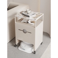 Light Luxury Style Side Table Floor-Mopping Robot Side Cabinet Storage Cabinet Base Station Above Sh