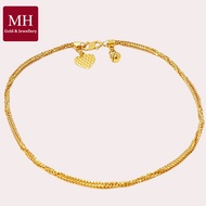 MH 916 GOLD ANKLET BELL LOVE CUTTING