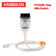INPA K+CAN FT232RQ/FT232RL Chip With Switch Diagnostic Cable For BMW K+ DCAN Green Board USB Interfa