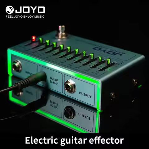 JOYO R-12 BAND CONTROLLER Equalizer Guitar Pedal Bass Effect (31.25Hz-16kHz) with Ambient LED Light