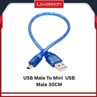 SPORTILIVO MINI USB Cable 1.5m 30cm / USB to mini usb cable 5 pin 30 cm 1.5m