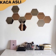 Original HEXAGONAL Glass Mirror, Mirror Sticker, HEXAGONAL Mirror, Mirror Mirror