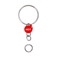 50pcs Keychain Rings with Chain and 50pcs Open Jump Rings DIY Key Chain Set