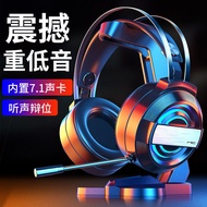 Nuoxi Computer Headset Gaming Headsets Chicken Eating Hear Sounds to Discern Location USB Wired Laptop Mobile Phone