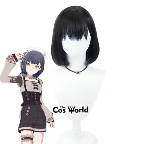 PJSK Shiraishi An 30cm Short Halloween Games Anime Cosplay Wigs Synthetic Hair+Wig Cap