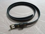 女裝幼身皮腰帶幼腰帶腰帶 Brown color twisted style belt 幼身皮帶女士 深啡色 幼身 皮帶 腰帶 做舊金屬扣 Black Women Beltbuckle waistbe