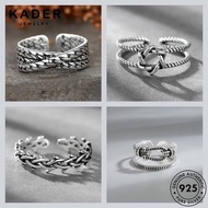 KADER JEWELRY Original Women 925 Ring Cincin Adjustable Moissanite Silver Retro Diamond Perempuan M151