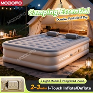 MODOFO Air Bed Inflatable modofo tilam Portable Automatic Double Size with Electric Pump For Camping