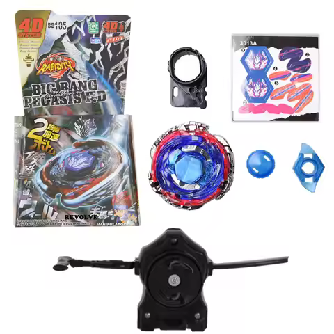 B-X TOUPIE BURST BB-105 Big Bang Pegasis F:D Simple Packing + Black Pull Line Launcher