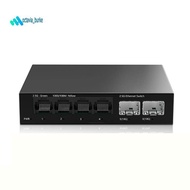 2.5Gb Switch 4 Port 2.5G Unmanaged Network Switch with 2 Port 10GbE SFP+ Slot Home Setup Ethernet Sw