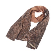 Dries Van Noten Orange Scarf overall pattern brown