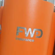 Thermal cup as a FWD, Daichi, Manulife insurance gift engraved with name and logo upon request