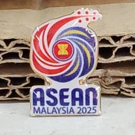 [ASEAN]      ASEAN MALAYSIA 2025 with epoxy with COLLAR PIN Asean must buy