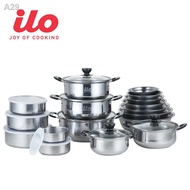 ☬๑ilo 27-Piece Stainless Cookware Set