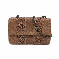 Bottega Veneta Olimpia 蛇皮 蜥蜴皮 雜色 Intrecciato 編織 單肩包
