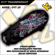 Striping Sticker Bloc Cvt Bak Cvt Motor Material Transparent Polet Universal All Motorcycles Code Md