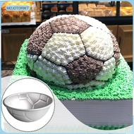 [mojotorw7] Football Shape Cake Pan Silver Aluminum Bakeware Cake Decorating Kit for Pastry Chefs Ho