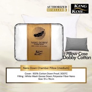 BANTAL BULU ANGSA KINGKOIL NANO DOWN CHAMBER - KING KOIL NANODOWN CHAMBER GOOSEDOWN FEEL PILLOW