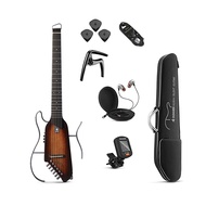 【Free shipping】 Spot Donner Travel Guitar, HUSH-I Headless Silent Guitar, Removable Frames electric 