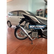 Salemba/ Exhaust Type Sandblue Original Wolfgang Exhaust for vario, aerox, nmax motorbikes mio, vari