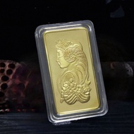 Swiss Bank Goddess Gold Bar Commemorative Coin 1 Ounce Alien Gold Coin Coin Foreign Currency Collect