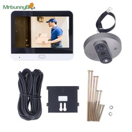 [MR]Peephole Camera WiFi 1080P 4.3in HD 2 Way Peep Hole Cameras Visual Doorbell PIR❀