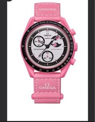 Omega Swatch Speedmaster MoonSwatch 粉紅色手錶