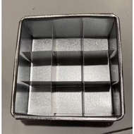 9-Hole Pan and Divider Size 10x10 cm Height 4 cm Non-Rust Non-Stick Brownie Divider Pan/ Cut Brownie