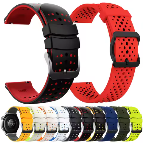 22mm Watch Strap For Huami Amazfit GTR 4 2 2E 3Pro GTR 47mm/Bip 5 6 46mm Silicone Sports Bracelet Am
