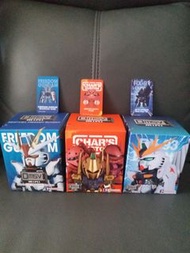 全新 QMSV MINI CHAR'S CUSTOM 紅魔蟹, 自由高達,RX-93 V GUNDAM, FREEDOM GUNDAM  盲盒