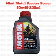 Motul scooter power le 5w40 800ml oil - smooth operation, effective engine protection 0BDCN
