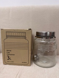 ADERIA GLASS Metal Cap Container / 保存容器 保存瓶 ガラス 梅酒 保存食 日本製 果実酒 梅干し らっきょう漬け