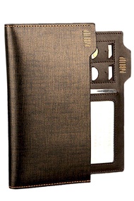 Pabojoe 928G Premium Men Wallet Genuine Leather Long Wallet Golden Brown