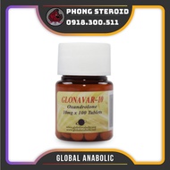 New - GENUINE GLONAVAR (ANAVAR) 10MG & LIVER DETOXIFICATION - GENUINE GLOBAL ANABOLIC 100 TABLETS