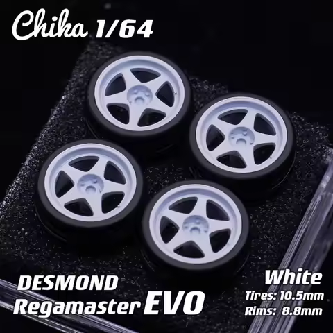 1/64 Chika Nabes Wheels DESMOND EVO 8.9mm 9.7mm 10.5mm Modified Tires Stance Wheel for 1:64 Model Ca
