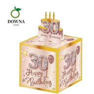 DOWNA Birthday Pull-Out Money Gift Box, Money Bouquet  Party Money Roll Gift Box,  with Card Gift 16