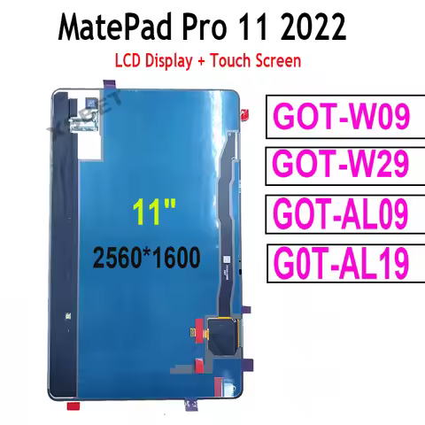 Tablet LCD For HUAWEI MatePad Pro 11 2022 GOT-W09 GOT-W29 GOT-AL09 GOT-AL19 LCD Touch Screen Digitiz