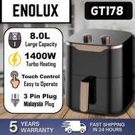 💥 New 2024 Enolux Air Fryer 10.0L Air Fryer Large High-Capacity Air Fryer GT378/AF618D AIR FRYER (10.0 L) Mesin Goreng Tanpa Minyak